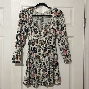 Reformation comic dress! Size 0. Excellent condition only worn a couple times.